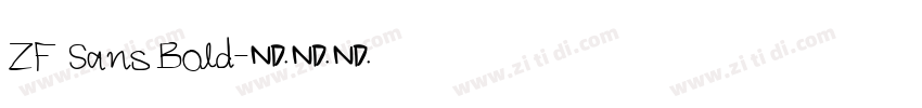 ZF Sans Bold字体转换